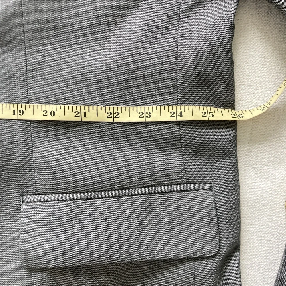Haggar Suit Mens 50R Gray 2 Button Polyester Rayon Pants 42W 30L